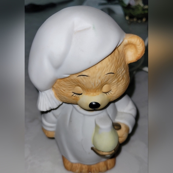 Ceramic Teddy Bear Nightlight - Picture 1 of 3
